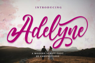 Adelyne: The Handwritten Typeface for Elegant Editorial Design