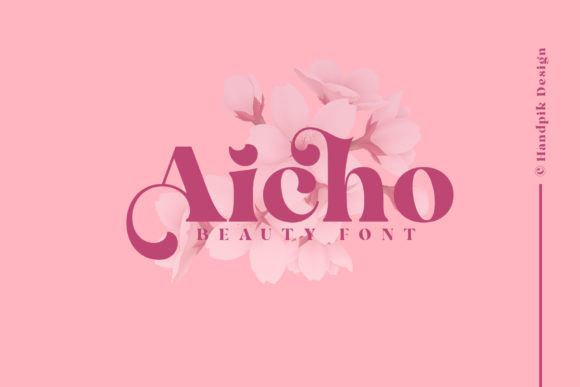 Aicho: A Bold Serif Font for Polished Brand Identity