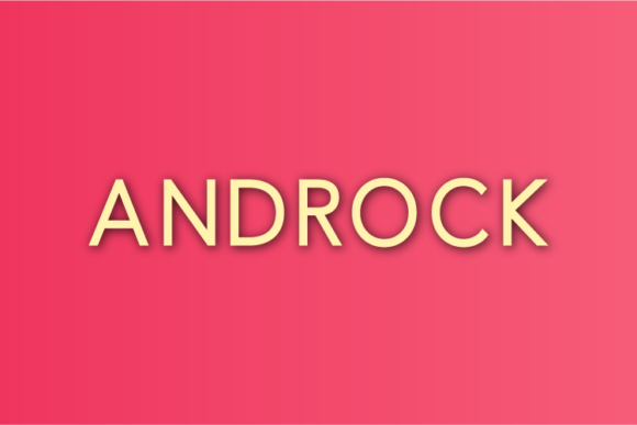Androck: A Minimal Sans Serif Typeface for Modern Branding