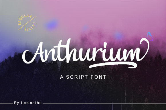 Anthurium: A Magical Handwritten Font for Elegant Web Design