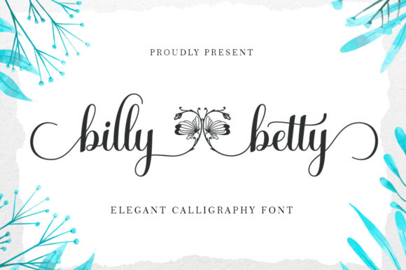Billy Betty: The Elegant Script Handwritten Font for Romantic Crafts