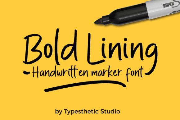 Bold Lining: The Perfect Handwritten Font for Editorial Design