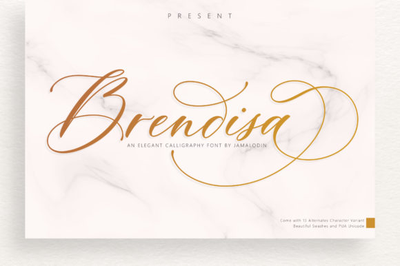 Brendisa: The Modern Script Font for Polished Brand Visuals