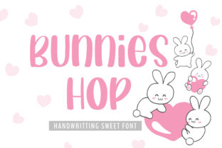 Bunnies Hop: A Sweet Handwritten Typeface for Crafters