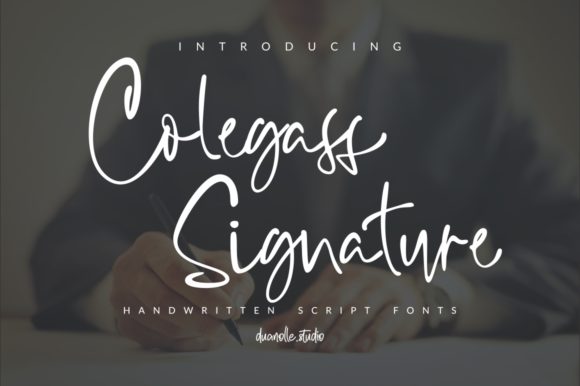Collegass Signature: A Modern Script Font for Digital Branding