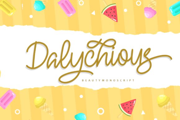 Dalychious: The Handwritten Font for Authentic Branding