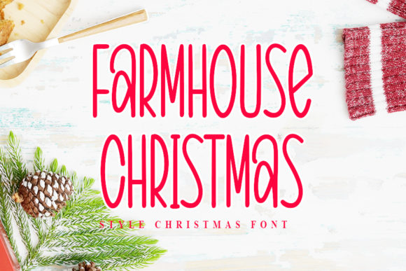 Farmhouse Christmas: The Perfect Script Font for Holiday Editorial Design
