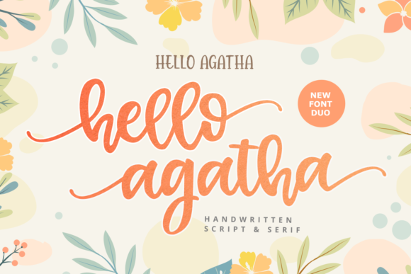 Hello Agatha: A Delightful Script and Serif Duo for Editorial Design