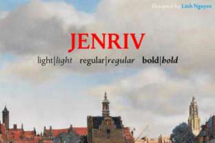 Jenriv: The Elegant Serif Typeface for Editorial Design