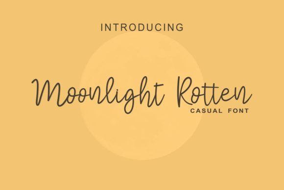 Moonlight Rotter: The Magical Handwritten Font for Editorial Design