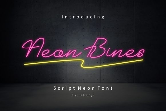 Neon Bines: The Handwritten Typeface for Scroll-Stopping Visuals