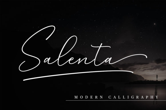 Salenta: A Soft Calligraphy Font for Elegant Editorial Design