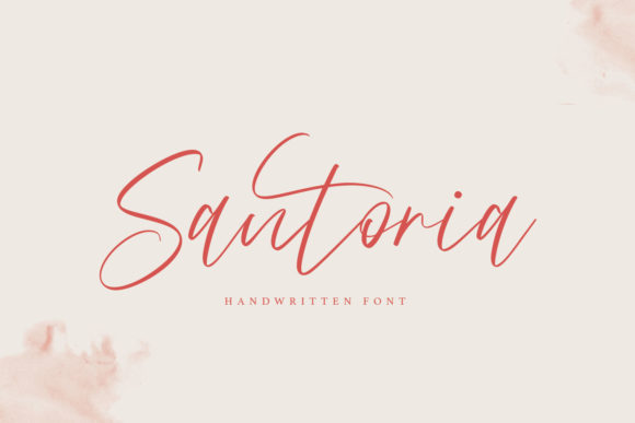 Santoria: A Charming Script Handwritten Font for Editorial Design
