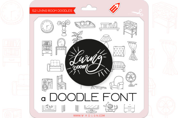 The Living Room: A Cute Dingbats Font for Handmade Crafts