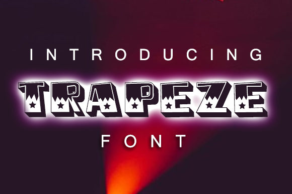 Trapeze: A 3D Decorative Typeface for Bold Editorial Design