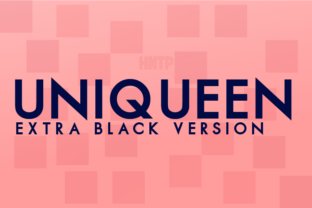 Uniqueen Extra Black: The Ultimate Geometric Sans Serif