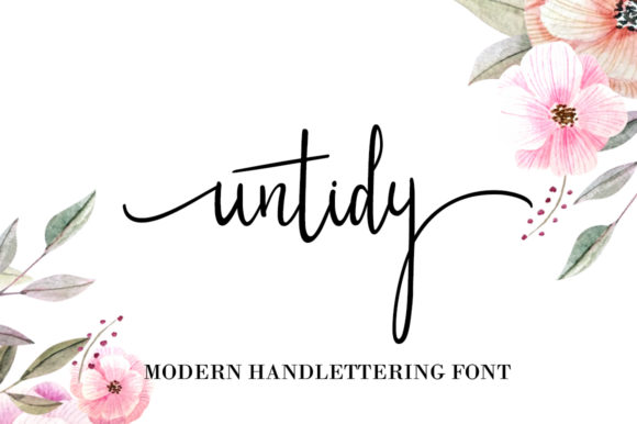 Untidy: A Modern Handwritten Brush Font for Digital Design