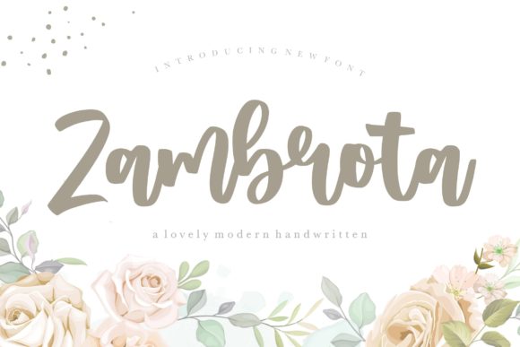 Zambrota: The Handwritten Script Font for Modern Web Design